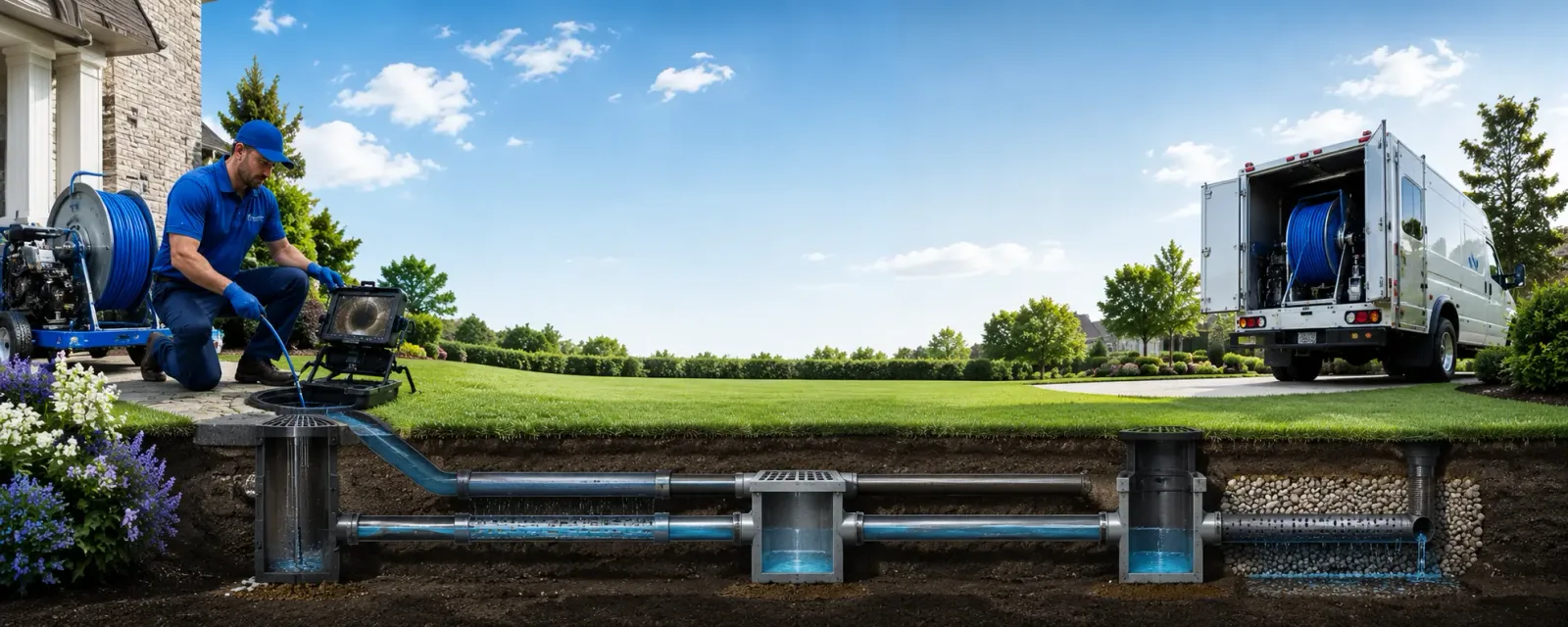 Outdoor drain cleaning information for Whitmer, WV